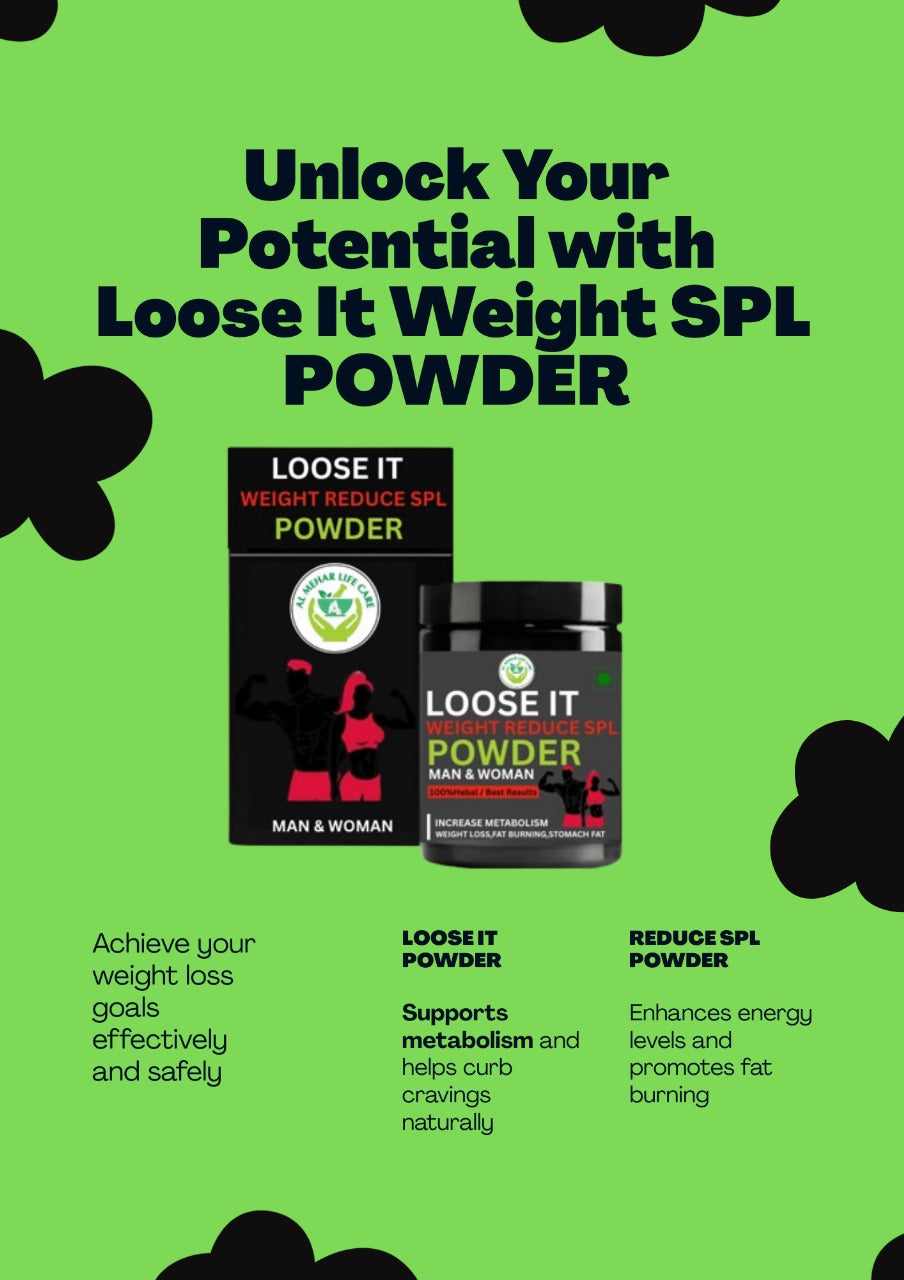 Loose It Weight Reduce SPL Powder – Herbal Weight Loss Supplement for Men & Women  by1 get 1 free
